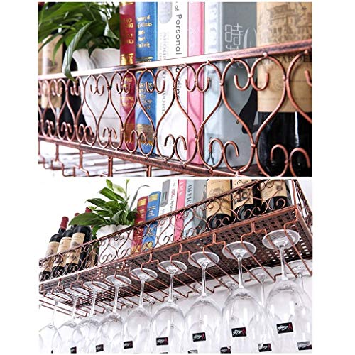 Support de verres à pied à vin et porte-bouteille compact gain de place