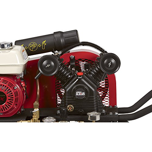 Northstar Portable Gas-Powered Air Compressor - Honda 163Cc Ohv Engine, 20-Gallon Horizontal Tank, 13.7 Cfm At 90 Psi #TOP4