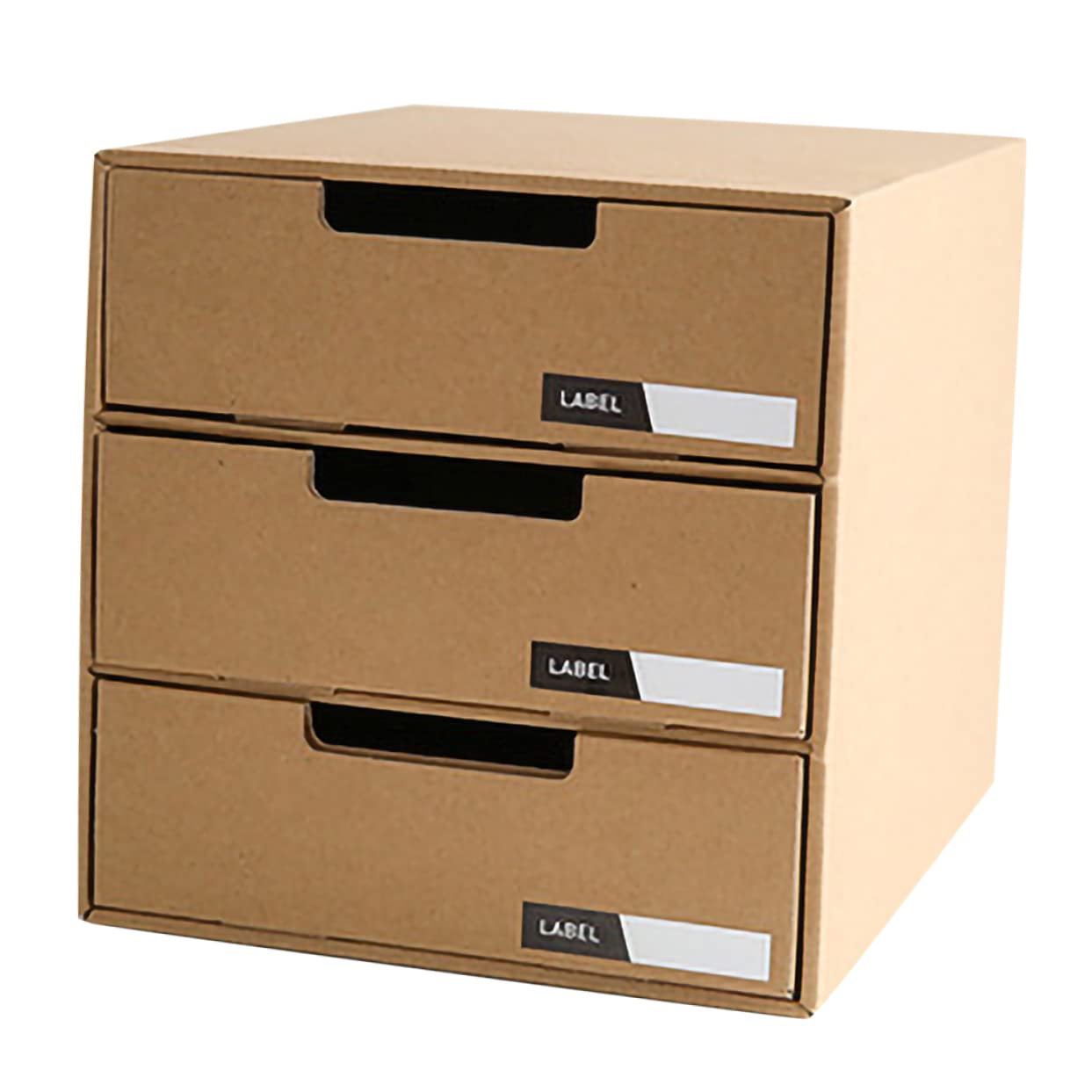 Organiseur de Bureau Tiroirs Coulissants en Papier pour Documents