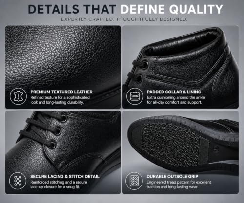 Image of Kraasa Steel Formal Shoes for Men | Vegan Leather Lace-Up Office Shoes