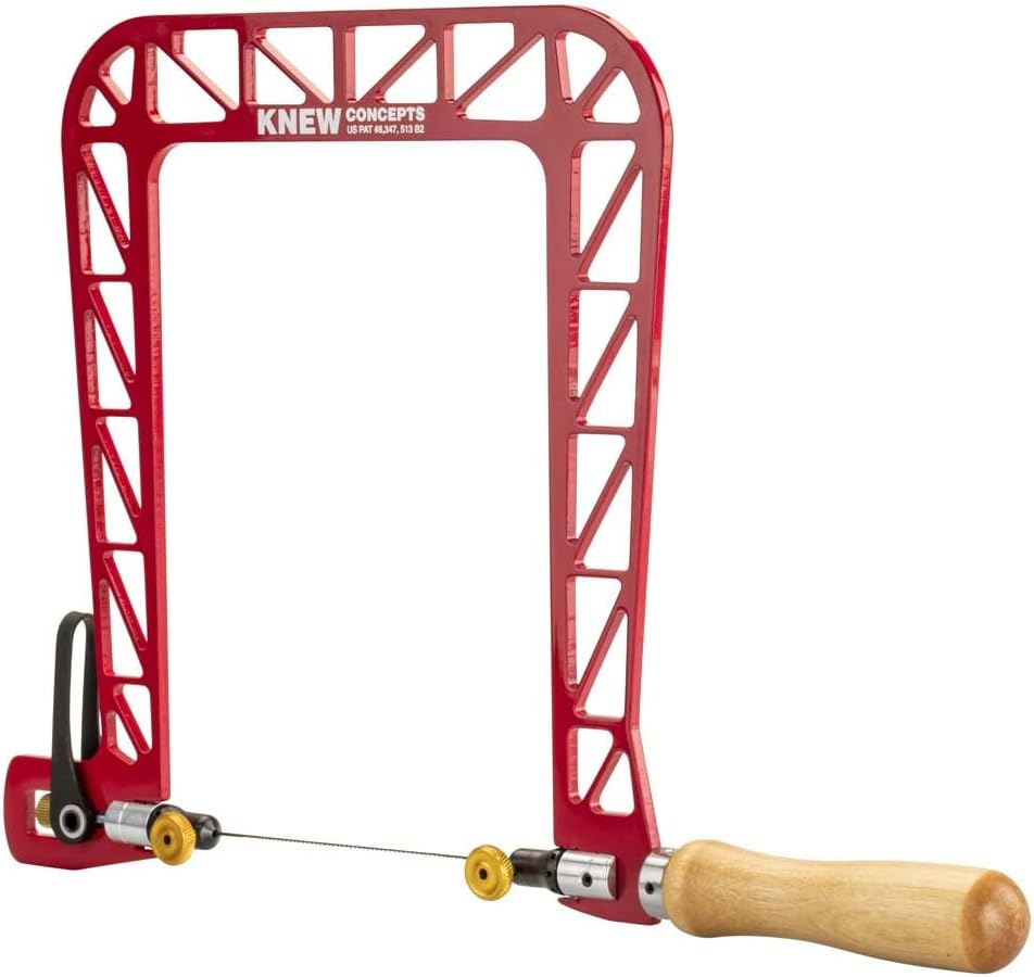 Knew Concepts 8” Mk.IV Heavy Duty Fret Saw With Lever Tension And Swivel Blade Clamps