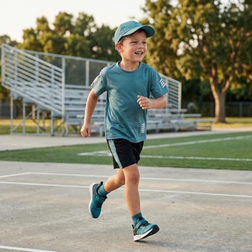 Zerfoogh Jungen Sportbekleidung Set - Sommer Kinderkleidung mit Atmungsaktivem T-Shirt & Shorts für Jungen 3-10 Jahre
