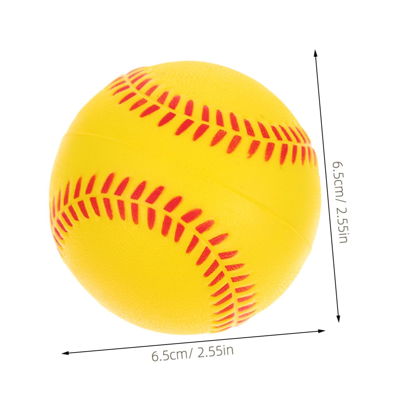 DIYEAH Softballs for Practice 6pcs Training Baseballs Lightweight Foam Baseballs for Boys and Girls Adults