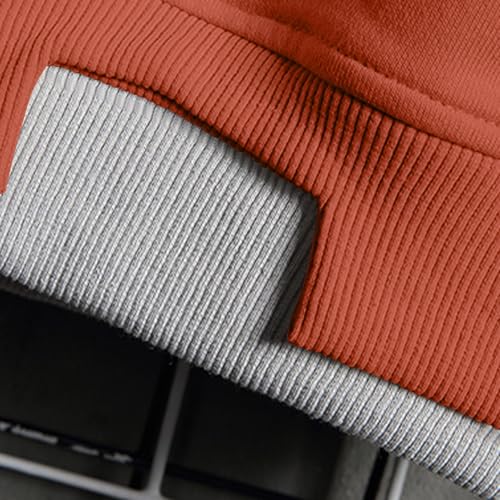 Hoodies for Men Y2k Boys Long Sleeve Color Block Drawstring Sweatshirt Baggy Casual Lightweight Fall Fashion Pullover4