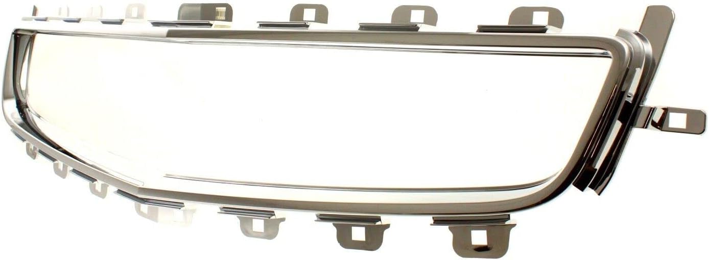 Bumper Grille Trim Set Center and Upper Chrome Finish Fit For Chevy Malibu 2008-2012