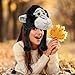 DolliBu Stuffed Animal Gorilla Plush Hat - Super Soft Warm Winter Hat with Ear Flaps, Stuffed Animal Halloween Costume Toy Cozy Fleece Winter Headwear for Kids and Teens - One Size