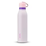 Owala FreeSip Twist Insulated Stainless Steel Water Bottle with Straw for Sports and Travel, BPA-Free, 24-oz, Pink/Purple (Dreamy Field)