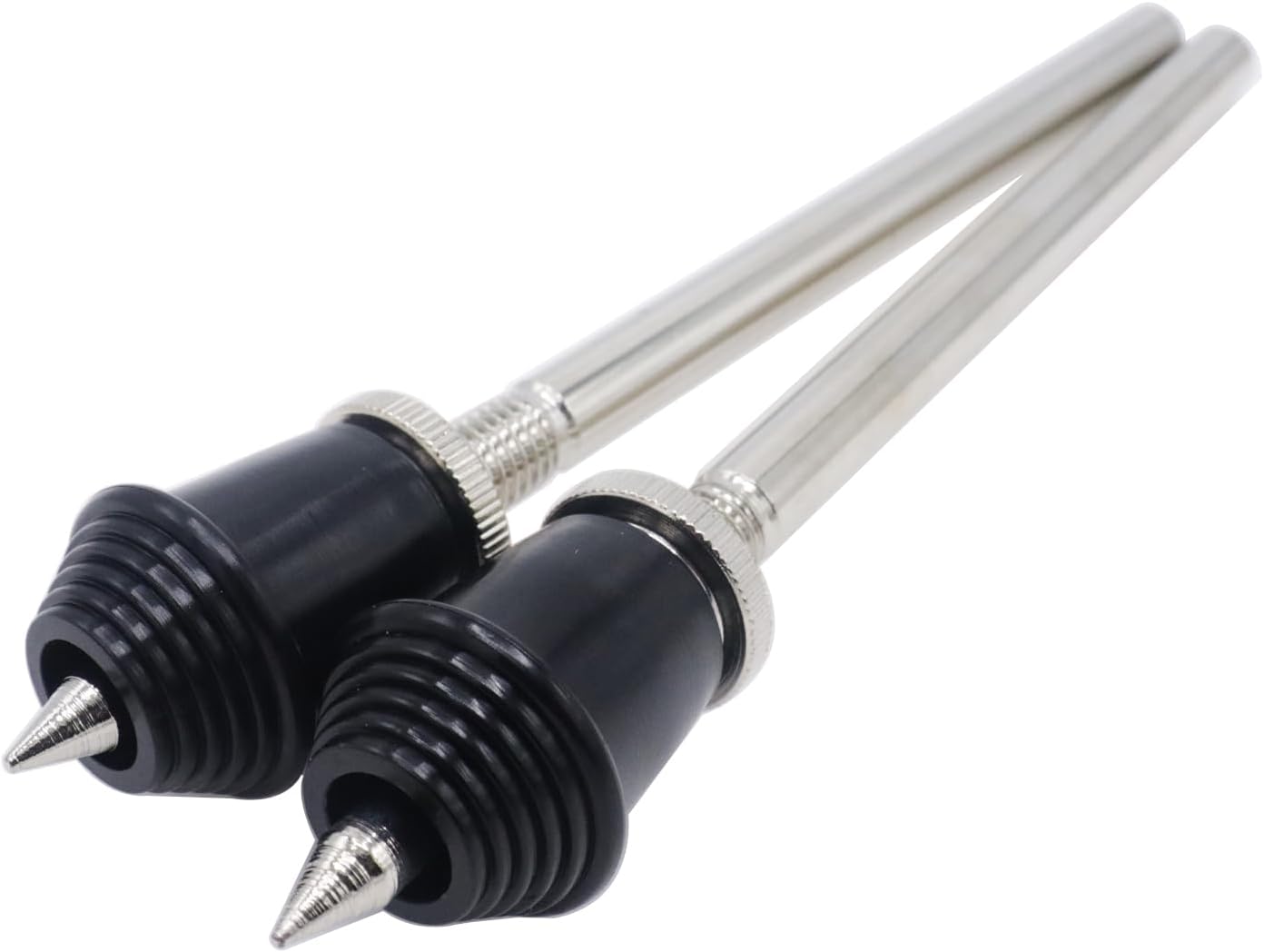 CashBeat 2PCS Bass Drum Spurs, 8mm Shaft, Metal Kick Drum Legs