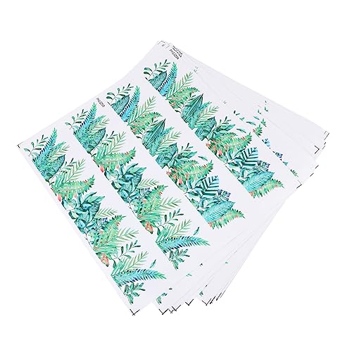 Angoily 30 Folhas De Linha De Contorno De Plantas Recortes De Páscoa Papel De Parede Bastão De Borda