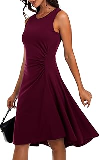 DRESSTELLS Women's Cocktail Party Dresses, Formal Wedding Guest Aline Ruched High Low Evening Dress 2025