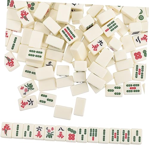 Jeu de Mahjong de Voyage Portable : Mini Mahjong Chinois pour activités extérieures et famille