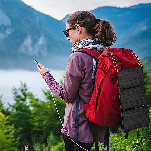 Flexsolar 20W Portable Solar Panel,Etfe Foldable Solar Panel Charger With Qc3.0 (18W), Dc Port,Ip67 Waterproof Monocrystalline Outdoor Solar Panel For Smartphone Headphone,Camping #TOP2