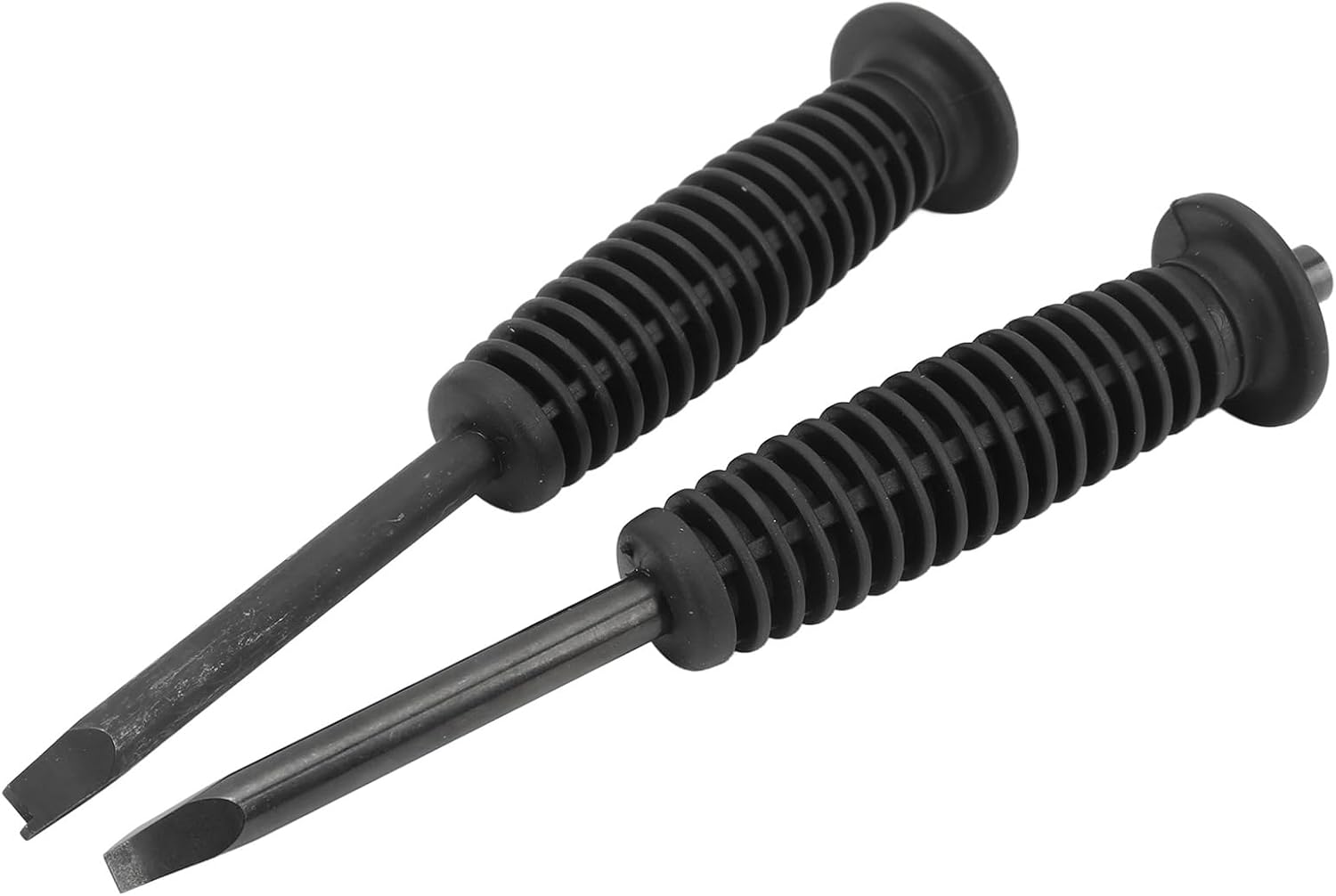 2Pcs Axle Nut Removal Tools, 6.69in Drive Axle Nut Steel Removal Tool, Carbon Steel Drive Axle Nuts Installer and Remover Tool with Rubber Handle Replacement for ES, Black