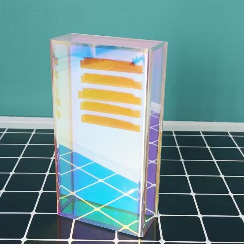 zalati Fake Lashes Storage Box Acrylic Eyelash Extension Holder Case for Makeup Display Grafting Container with Lid - Colorful - Image 4
