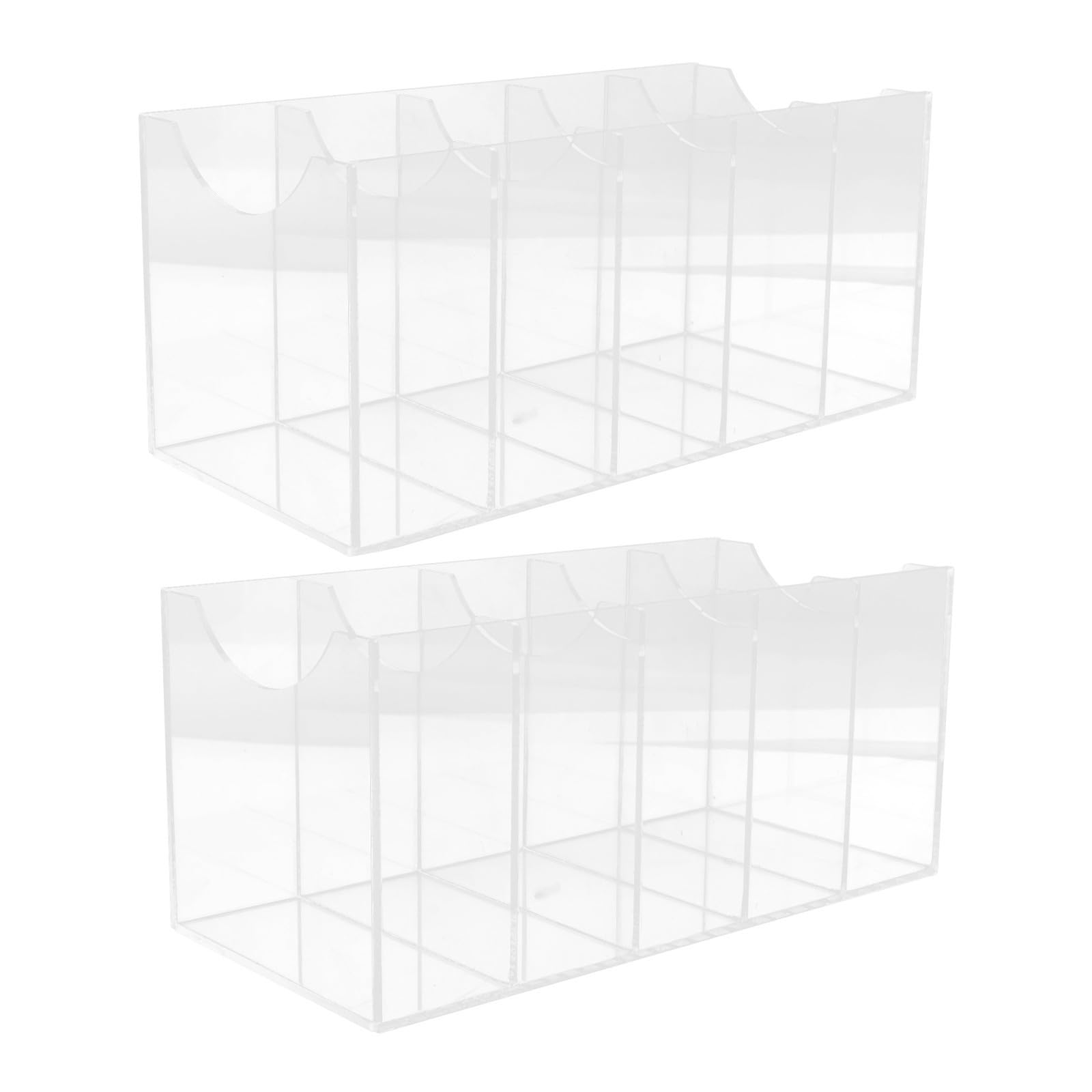 DOITOOL Organizador de Cinturones y Fácil Mantenimiento 5 Compartimentos de Acrílico Optimización de Espacio para Armario y Cajón Adecuado para Guardar Cinturones y Corbatas