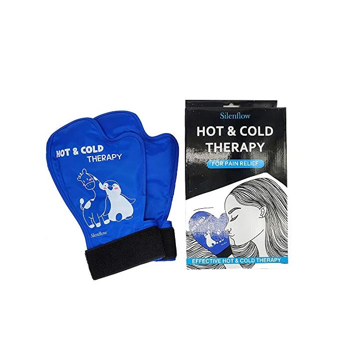 Silenflow Icing Gloves I Hot and Cold Therapy Gloves Ice Gel Pack Glove for Chemo, Neuropathy