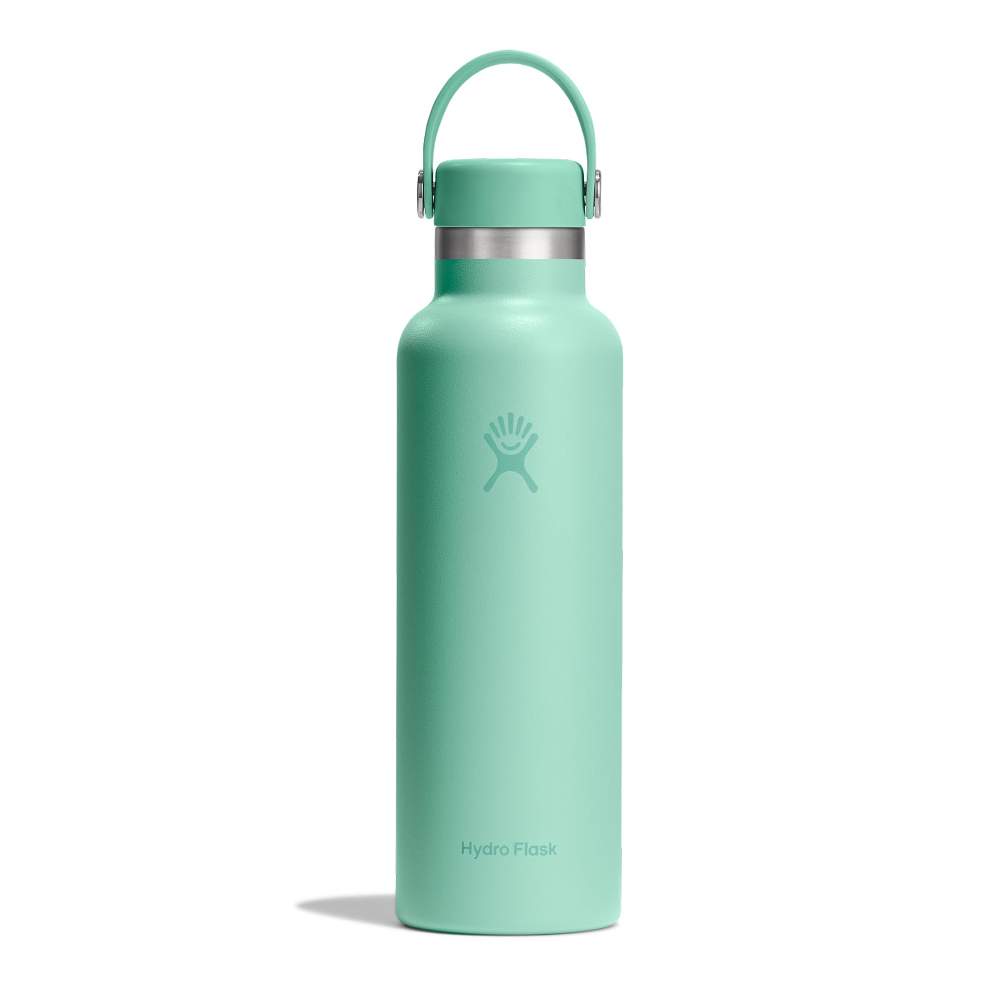 Hydro Flask – Standard Flex Cap 621 ml (21 oz) Botella – Acero inoxidable, a prueba de fugas, compatible con portavasos – Aislada, 24 h fría y 12 h caliente – Mermaid Green