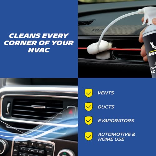 Image of MICHELIN AC Duct Cleaner for Car 350ml Deep-Cleaning Expanding Foam AC Cleaner for Car, Eliminates Dust, Mold & Odors | Restores Airflow with Fresh & Hygienic Cabin | Plastic & Metal Safe