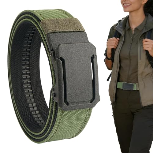 Genérico Cinturón de Nylon | Accesorios De Equipo De De Doble Capa - Cinturón Reforzado para Hombres,para Trabajo Golf Jeans Pantalones Traje Senderismo Al Aire Libre Camping
