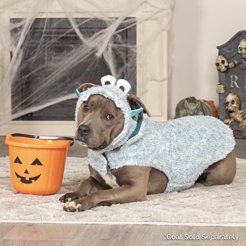 Furhaven Medium Dog Hat, Washable & Cozy - Two-Tone Faux Fur Flex-Fit Blue Monster Dog Hat Costume - Blue, Medium #TOP2