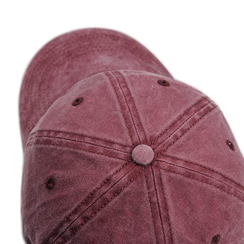 Image of HH HOFNEN Baseball Cap Washed Cotton Unstructured Vintage Hat for Men Women | Unisex Sports Ball Caps Sun Protection Adjustable Outdoor Curved-Brim Dad Hat Classic Plain Cap