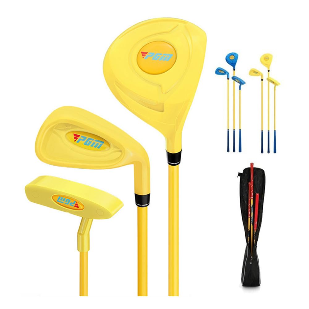 Juego completo de palos de golf junior con putter de hierro de madera para diestros niños y niñas, entrenamiento de swing de golf, experiencia de golf