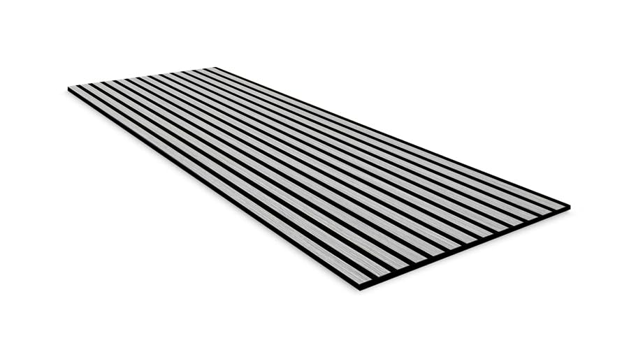 PROVISTON Akustyczne panele ścienne 3D 1040 x 520 x 10 mm prawdziwe drewno dąb szare modułowe panele ścienne