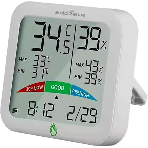 amiciSense Digital Hygrometer Thermometer