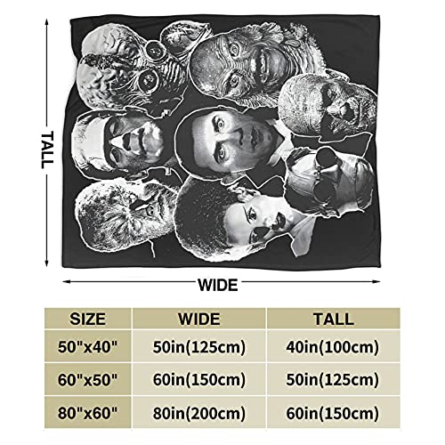 Mioolkt Frankenstein Blanket Throw Blankets Ultra Soft Flannel Lightweight Throws For Couch, Bed thumb #1
