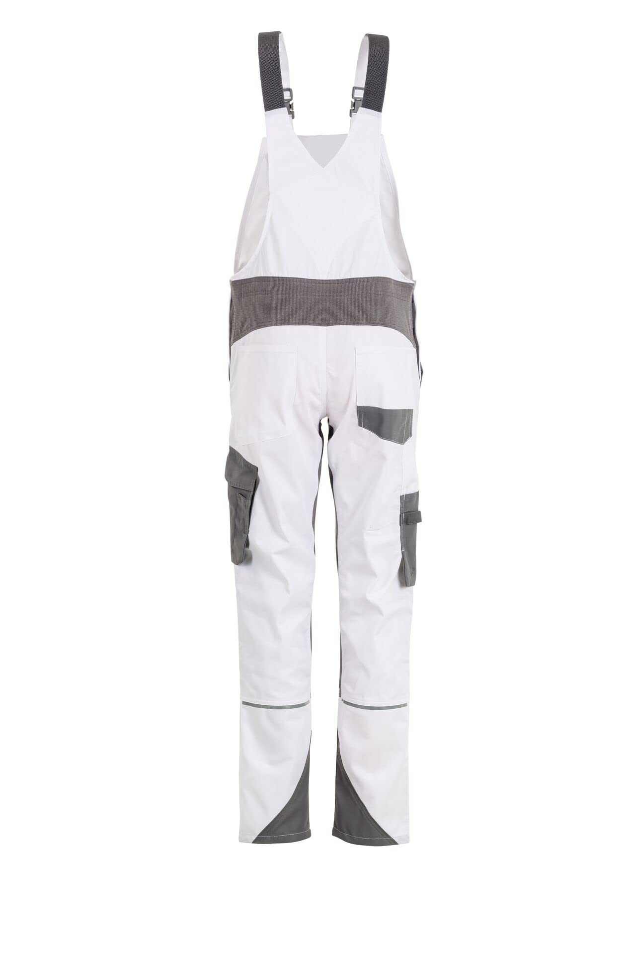 Planam Norit Damen Latzhose Weiss Zink Modell 6538 Größe 54