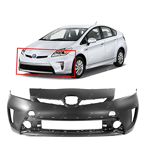 MBI AUTO - Primered, Front Bumper Cover Fascia Replacement for 2012-2015 Toyota Prius 12-15, TO1000394