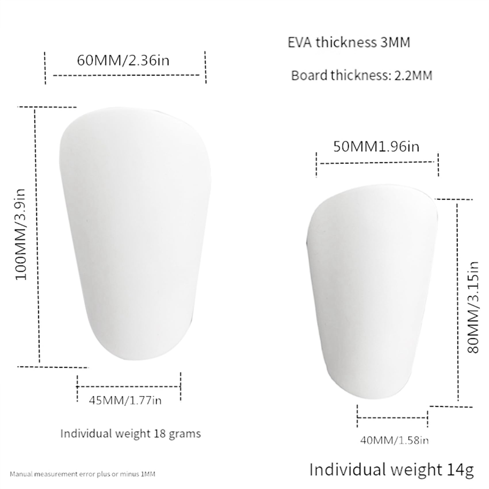 2 x blanks sublimacja, sportowe ochraniacze piszczeli, ochrona piszczeli, dla dorosłych, nastolatków, spersonalizowany , mały