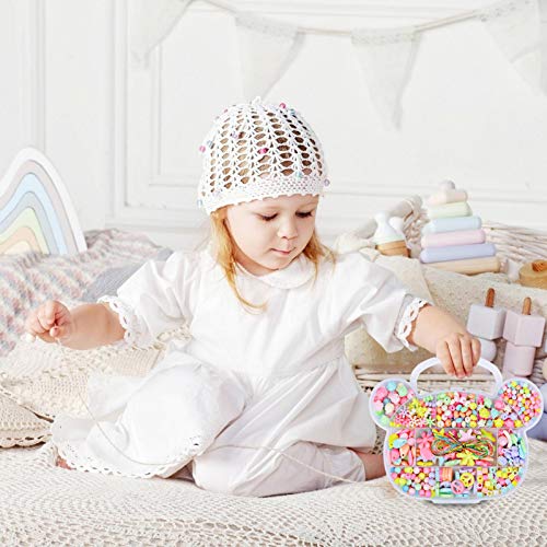 Famtasme Conjunto de miçangas para fazer pulseiras faça você mesmo, 350 peças de colar e pulseira ar