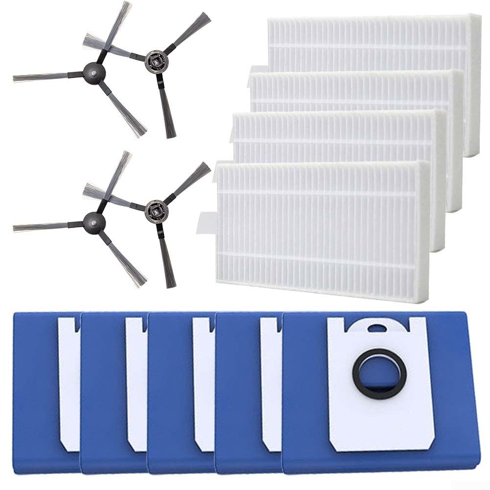 Side Brush Filter 4.6L Capacity Dust Bags Kit For bObsweep for Ultra-Vision for RC400 Vacuum Cleaners Accessories Consumables