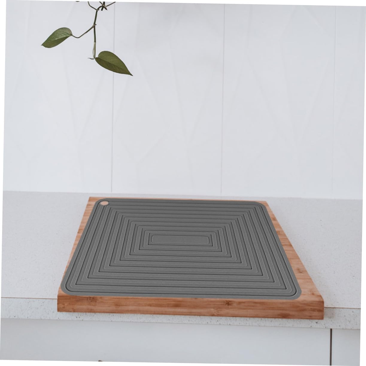 ABOOFAN 2pcs Dish Pads Silicone Hot Dish Mats Multi-Function Pad Kitchen Counter Heat Resistant Trivet Mat Grip Printed Guides for Countertop Drying