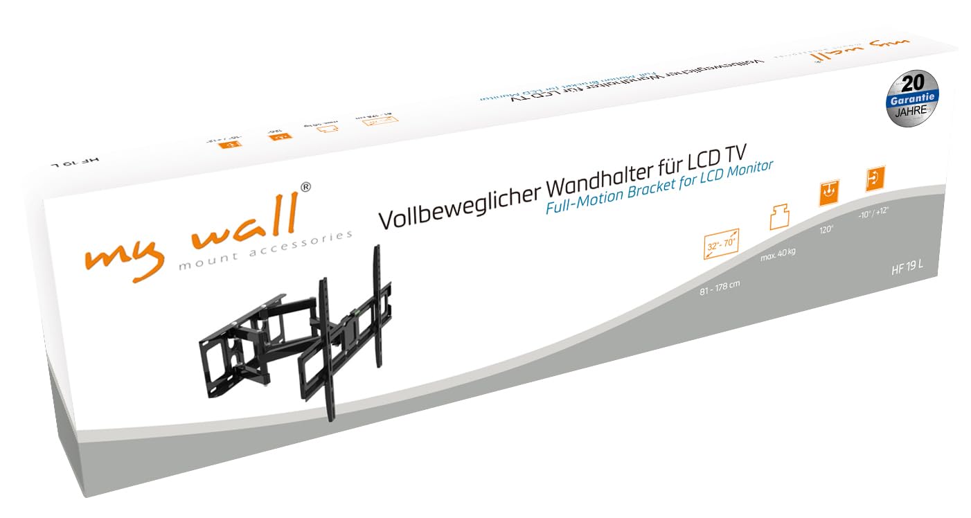 My Wall HF19L TV-beugel Uittrekbaar, Variabele afstand tot de muur 81,3 cm ( 32 My Wall HF19L TV-beugel Uittrekbaar, Variabele afstand tot de muur 81,3 cm ( 32
