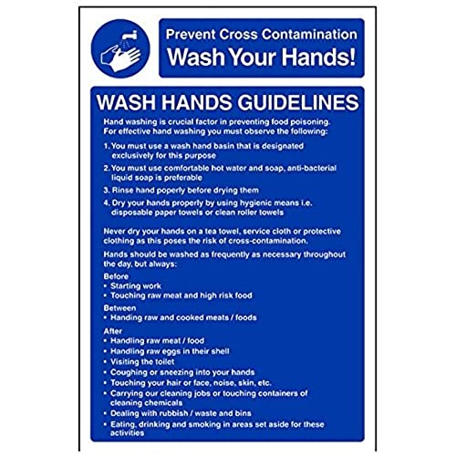 V Safety Wash Hands Sign