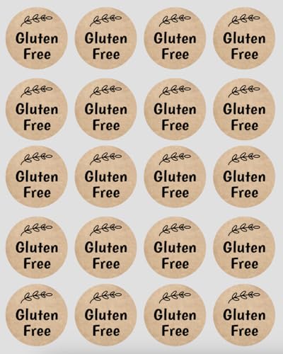 1 inch 500 PCS Gluten Free Stickers Adhesive Stickers