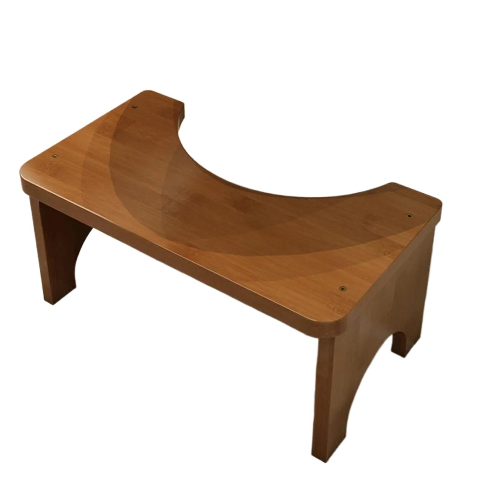 Taburete de baño de madera ergonómico para mejorar la postura del inodoro en adultos y niños