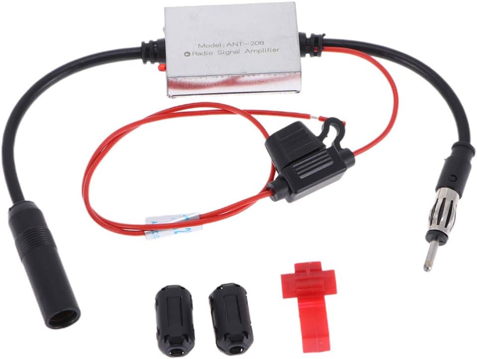 VORCOOL 100品質保証! Ant208 ラジオ用受信ブースター 信号増幅 fm Am ファイア 車用 カーオーディオ アンプリ