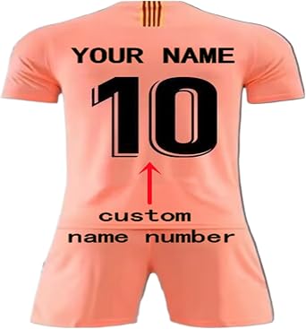 Men Kids Customizable BAR Soccer Custom 2024-25 Jersey Personalize Name Number Shirt Shorts give Gifts to Fans Uniform