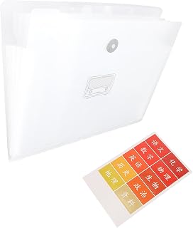 Portable Accordion File Folder Document Organizer for Letters Receipts and Banknotes Lightweight Filing Folder for Office School and Home Use