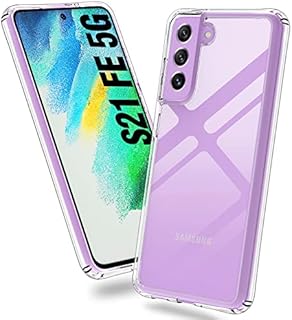 ykooe Samsung S21 FE Case, Crystal Clear S21 FE Transparent Protective Shockproof Bumper Airbag Phone Case for Samsung Galaxy S21 FE 5G