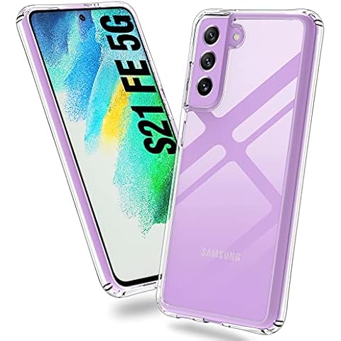 ykooe Samsung S21 FE Case, Crystal Clear S21 FE Transparent Protective Shockproof Bumper Airbag Phone Case for Samsung Galaxy S21 FE 5G Cover
