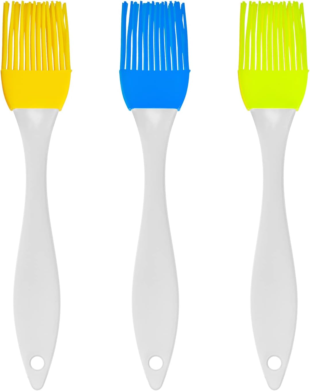 XYCING Silicone Basting Pastry Brushes for Baking Cooking BBQ - Kitchen Brush for Food Butter, Grilling Sauce (3 Colors, 3pcs): Home & Kitchen