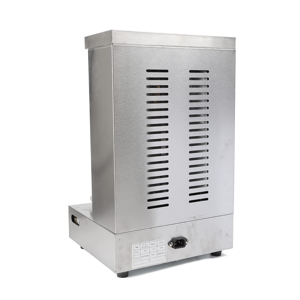 Gas Vertical Shawarma Broiler Machine 3 kW Gyro Grill with 6 Skewers