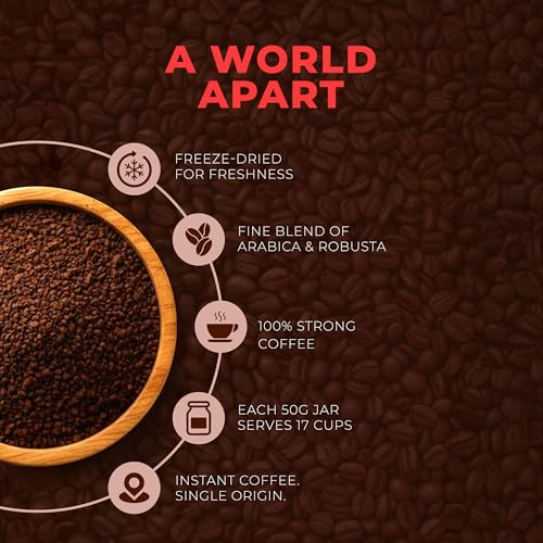 Image of Coorg Valley Blood Orange Instant Coffee 100g | Flavoured Coffee | Premium Blend of Robusta & Arabica | Freeze Dried | Make Cafe Style Hot & Cold Coffee at Home