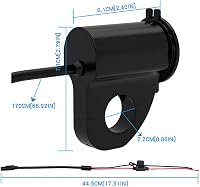 Baceyong Vízálló 12V Motoros Töltő QC3.0 Dupla USB Porttal és Feszültségmérővel - Okostelefon, Tablet és GPS Töltéshez 5