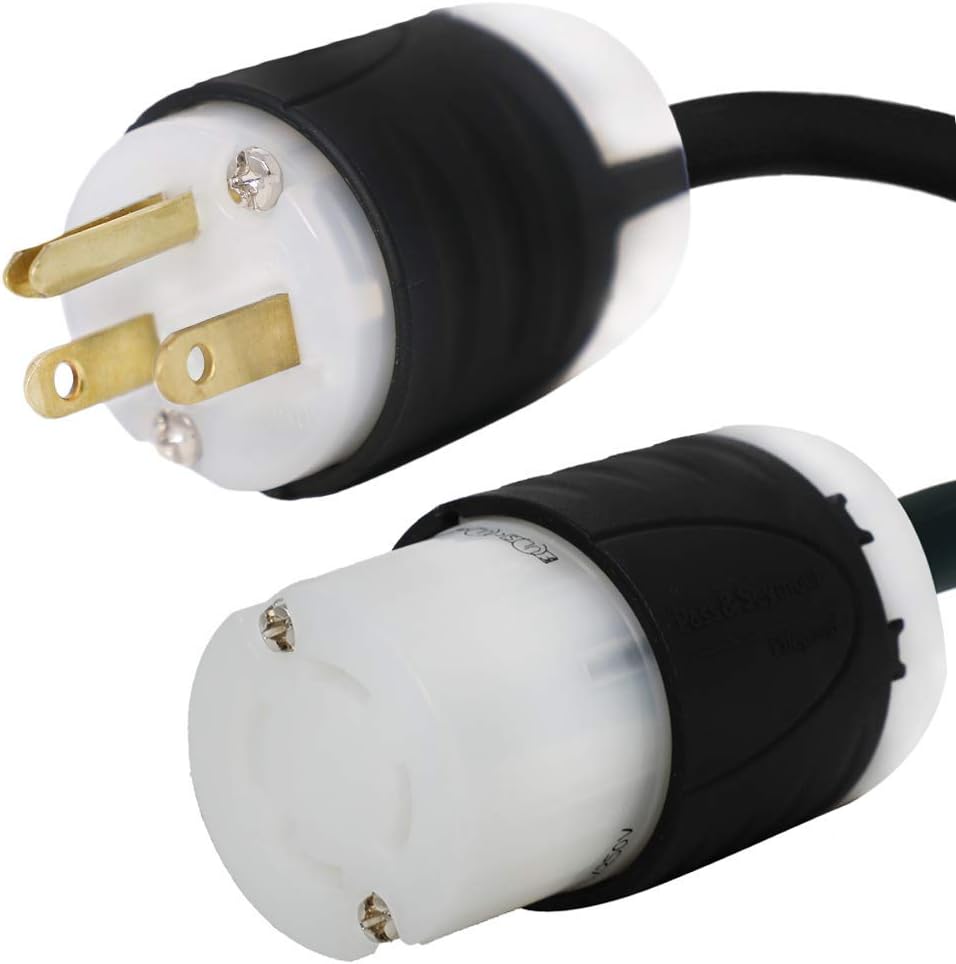 NEMA 5-15P to L14-30R Plug Adapter, 1 Foot, 15A/125V, 14 AWG - Iron Box # IBX-5185-01 (1 ft)