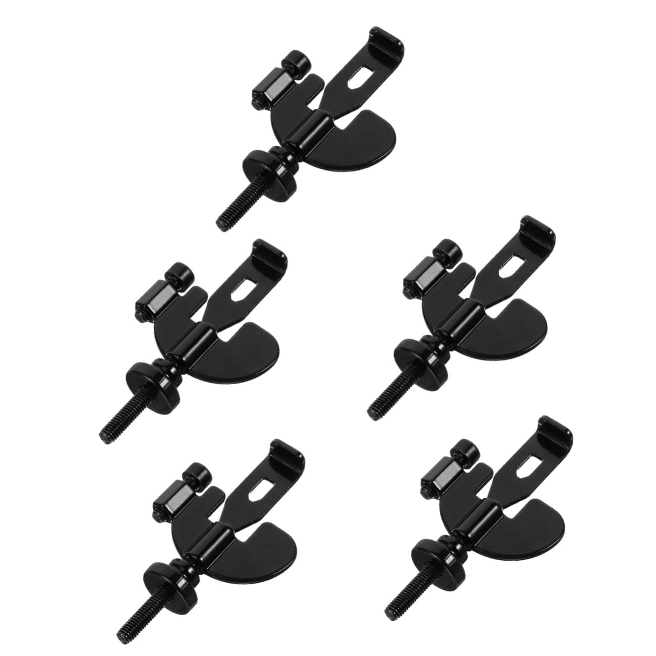 Butée de porte portable SHINEOFI noire lot de 5 pièces pour voyages et sécurité